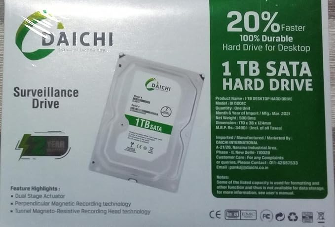 Daichi 1TB Hard Disk