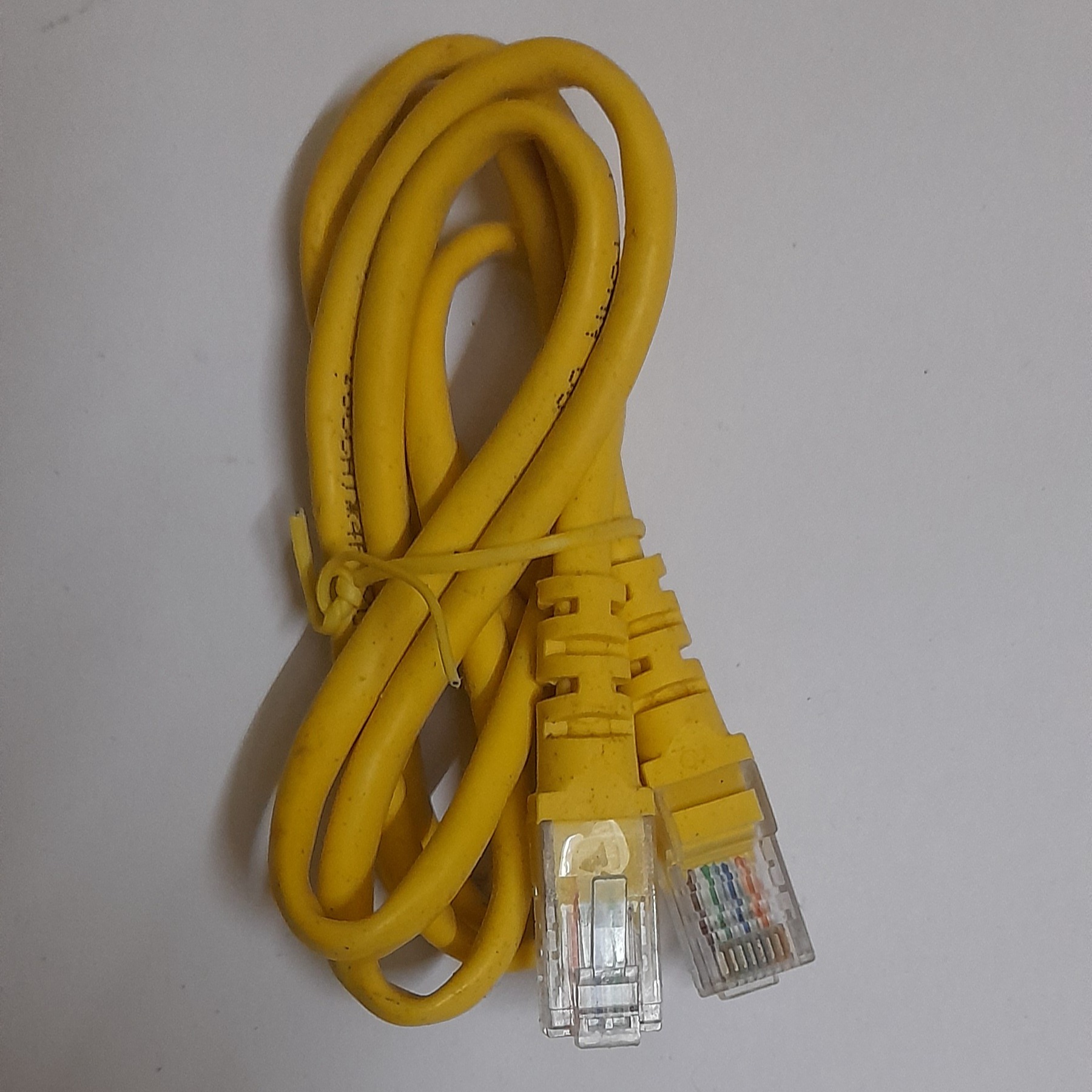 High speed Yellow Cat6 Ethernet Patch Cord / Patch Cable - 1 Meter